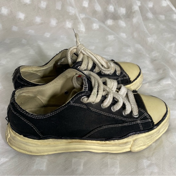 Maison Mihara Yasuhiro Peterson OG Sole Canvas Low Black 11 - Picture 1 of 10